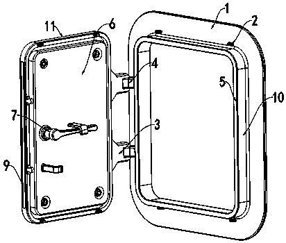 Seal door for fireproof flame retardant ship