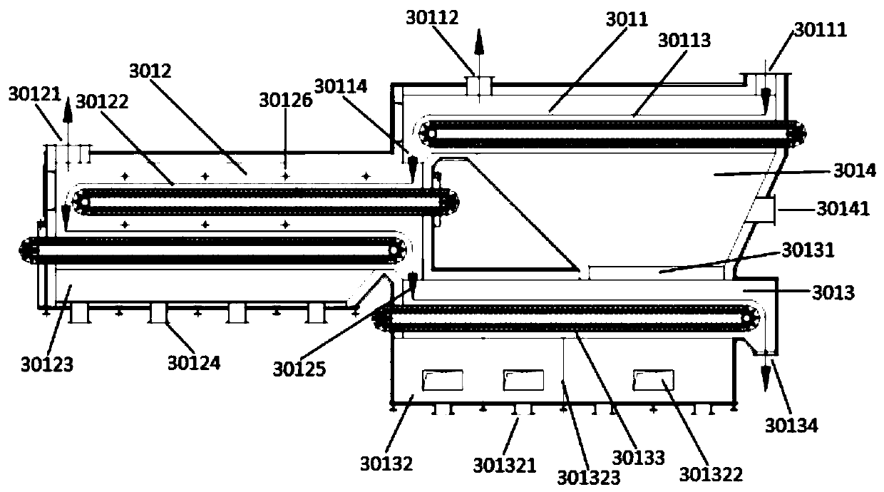 System and method for disposing steel plant collected dust through chain plate type high-temperature reduction furnace