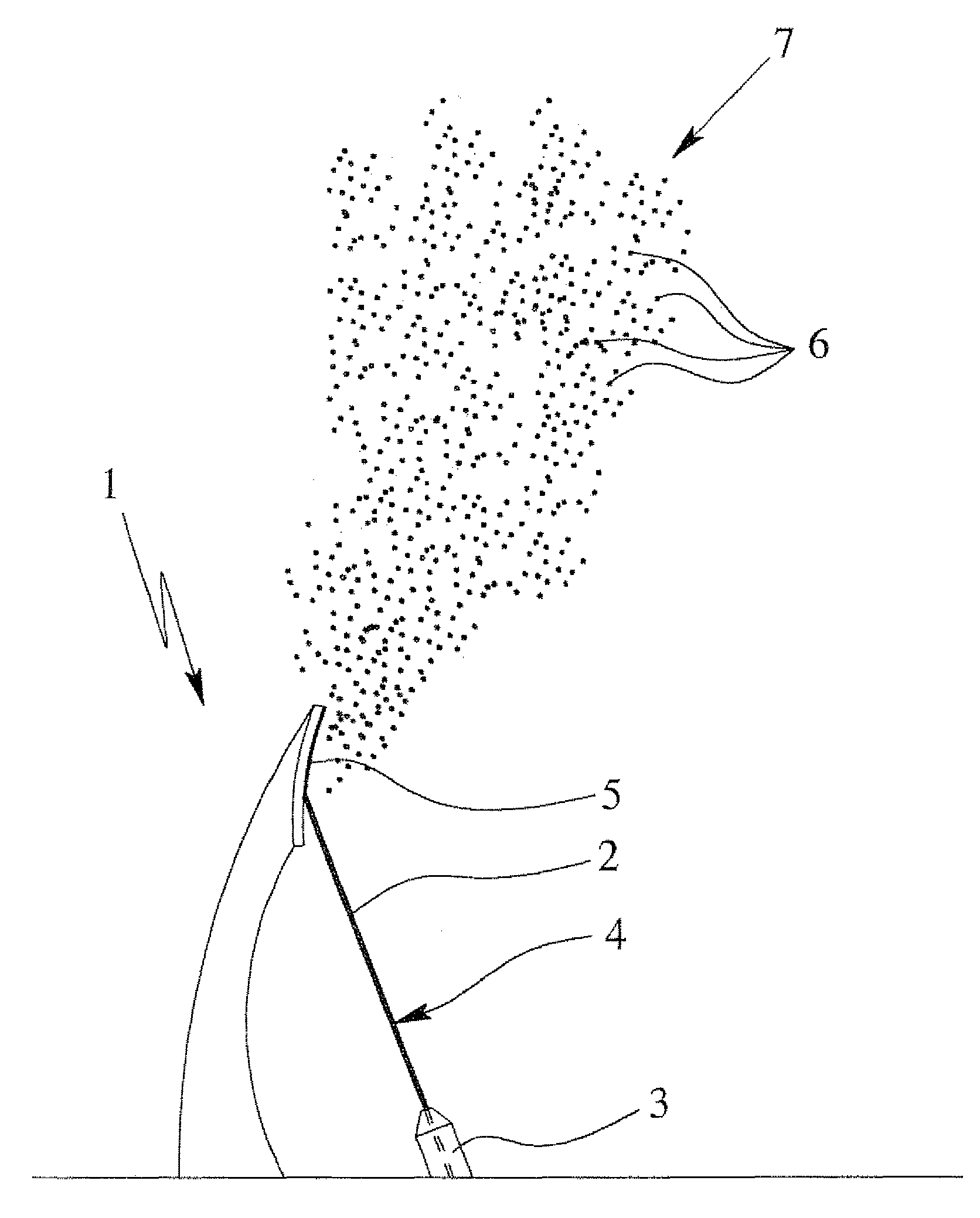 Method and device for atomizing liquid