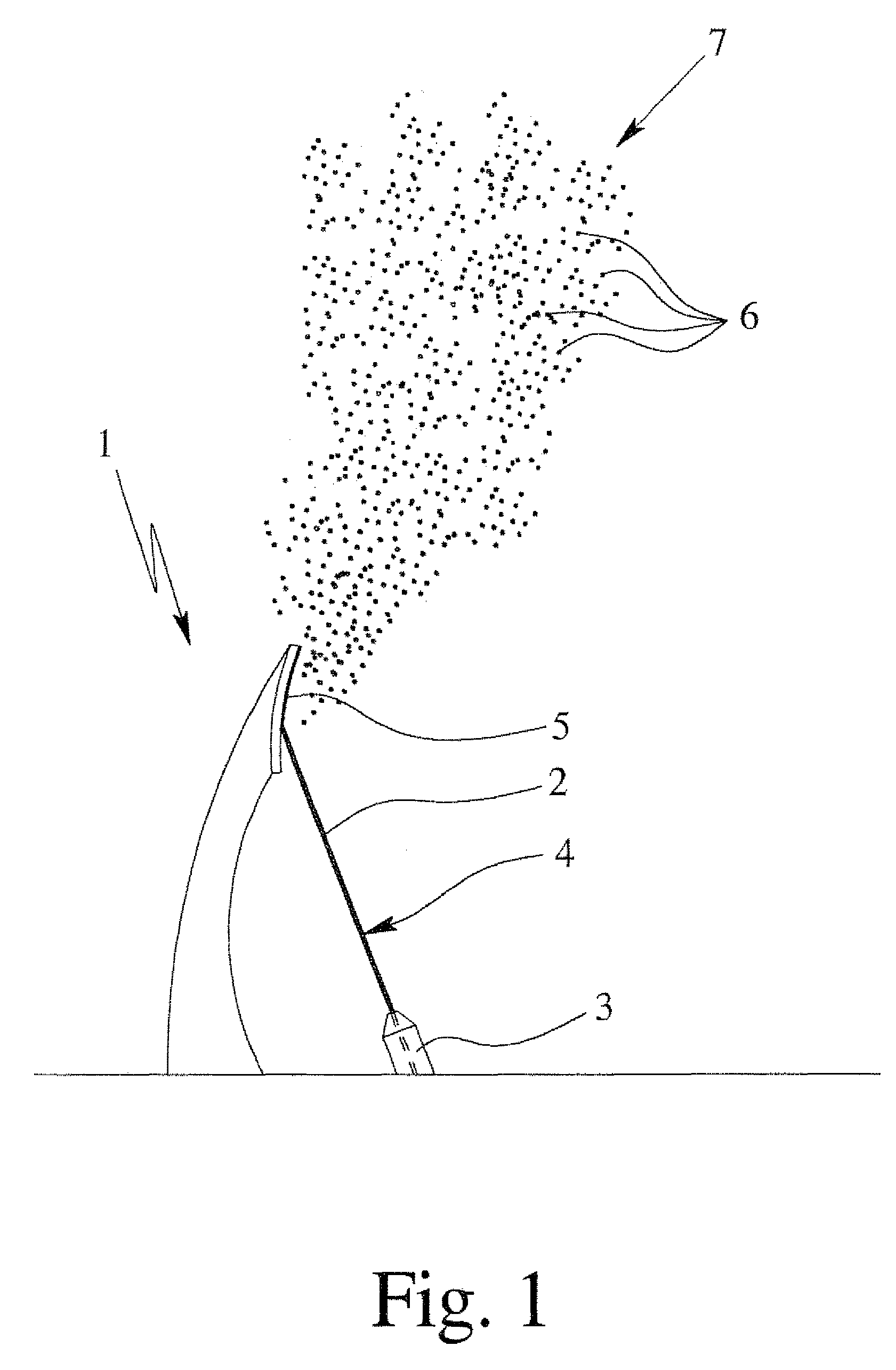 Method and device for atomizing liquid