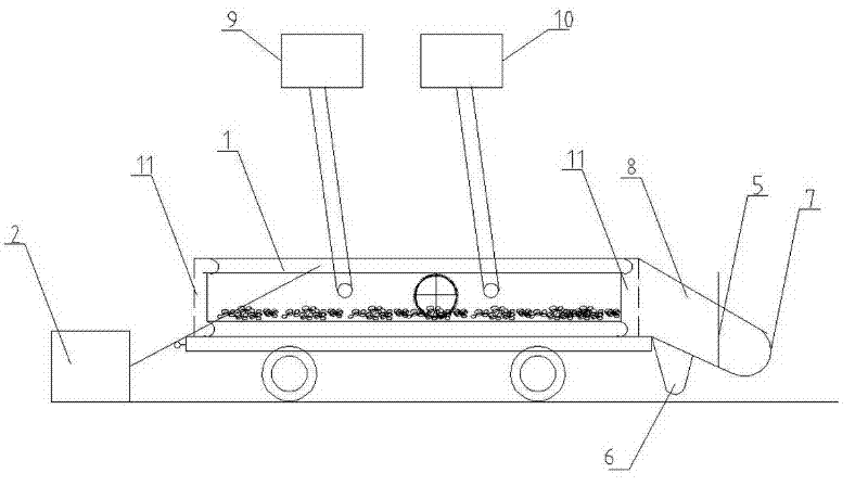 Asphalt recovery coating vibration reciprocating blender and asphalt coating process thereof