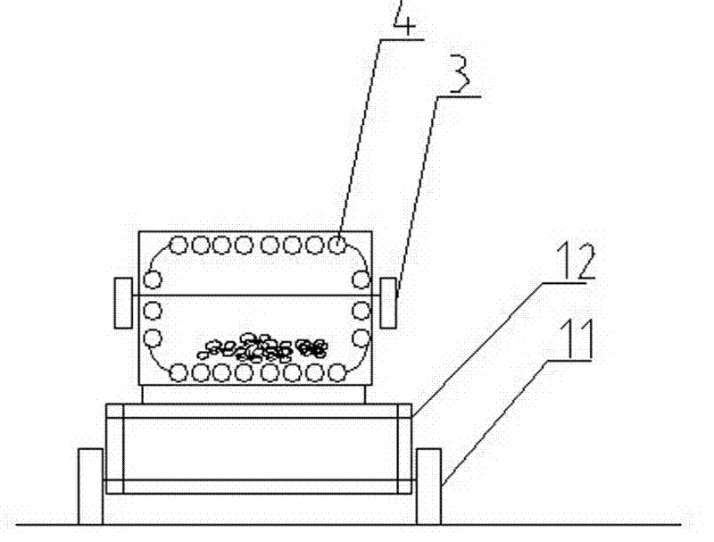 Asphalt recovery coating vibration reciprocating blender and asphalt coating process thereof