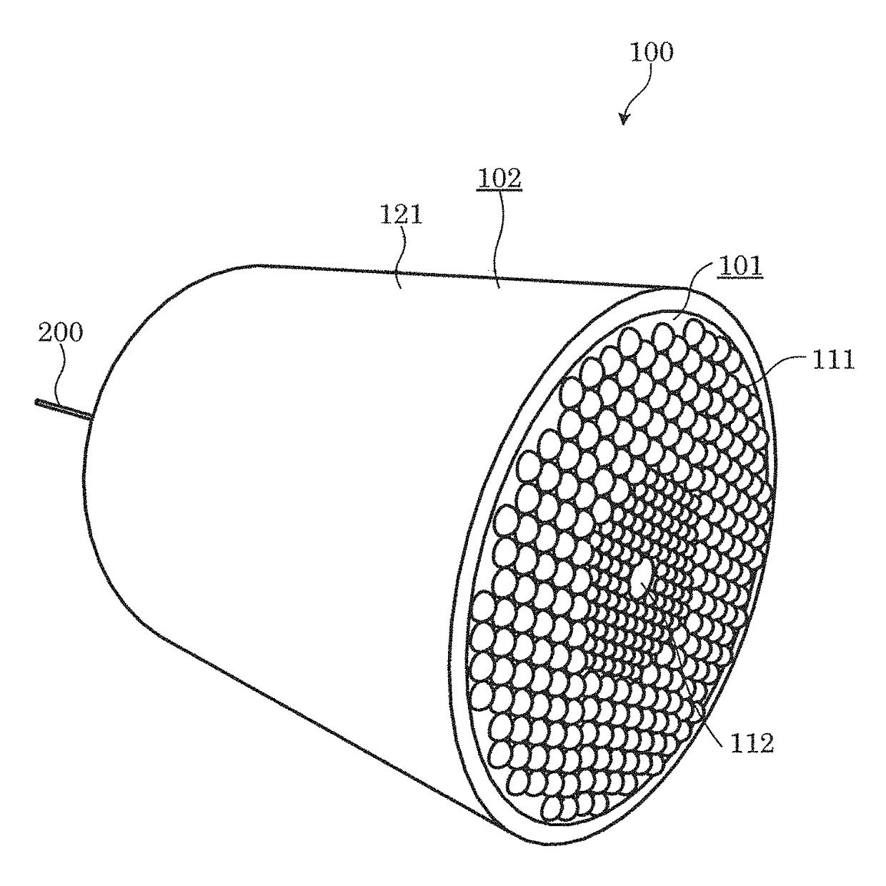 Lighting apparatus that utilizes honey-comb structured optical component to reduce light unevenness while maintaining light transmissivity in the irradiation region