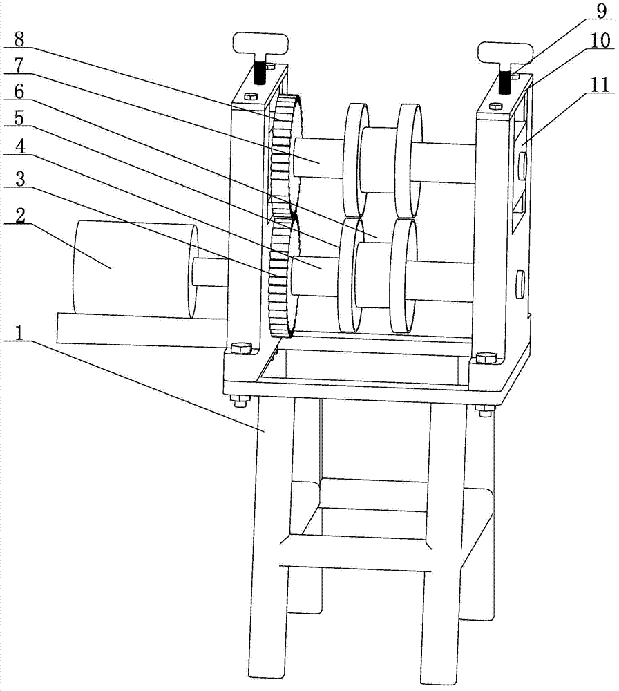 Adjustable stranded cable wire pressing device