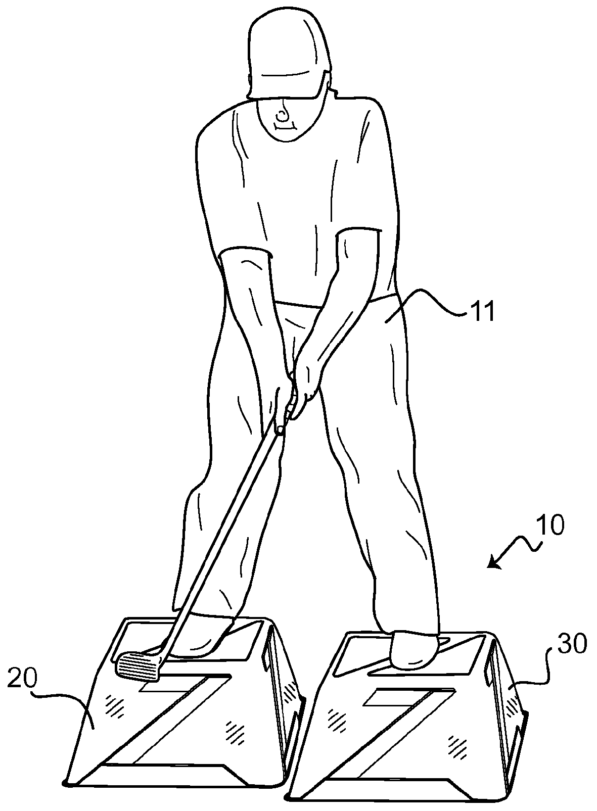 Weight shifting device(s) for athletic training