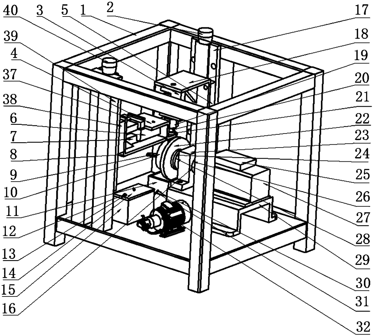 Bearing bush friction wear testing machine and testing method thereof