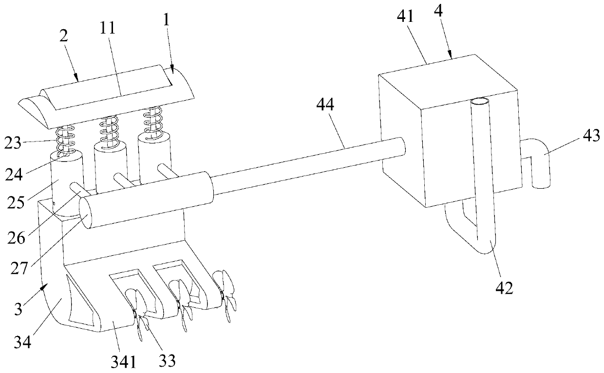 Deceleration strip stamping device based on non-Newtonian fluid