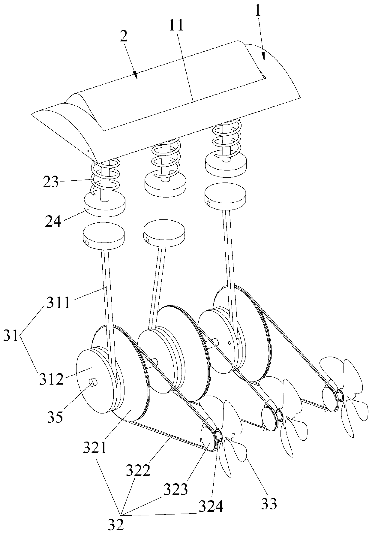 Deceleration strip stamping device based on non-Newtonian fluid