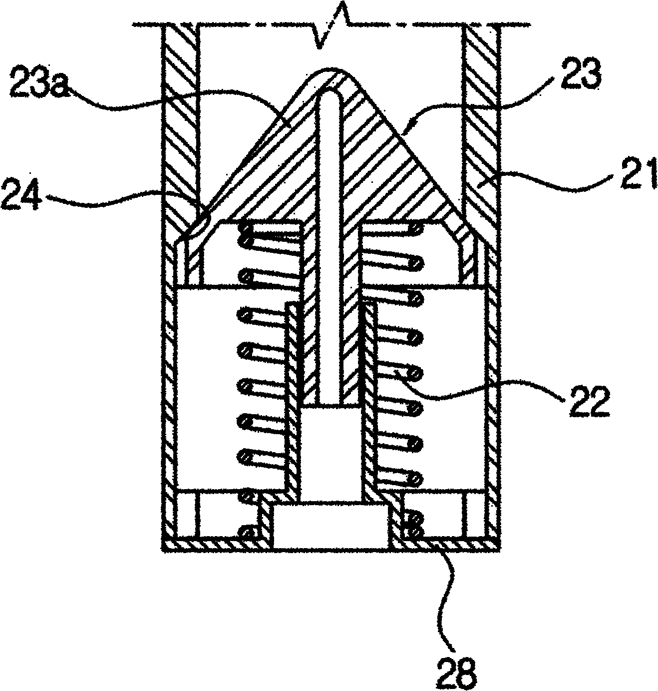 Stop valve device of vehicle fuel tank