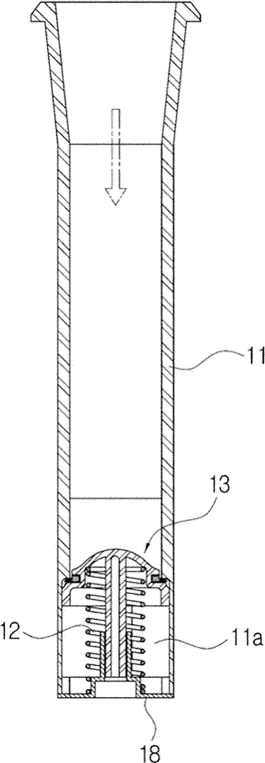 Stop valve device of vehicle fuel tank