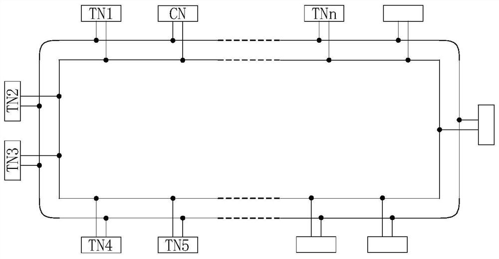 High-speed industrial communication system and node circuit thereof