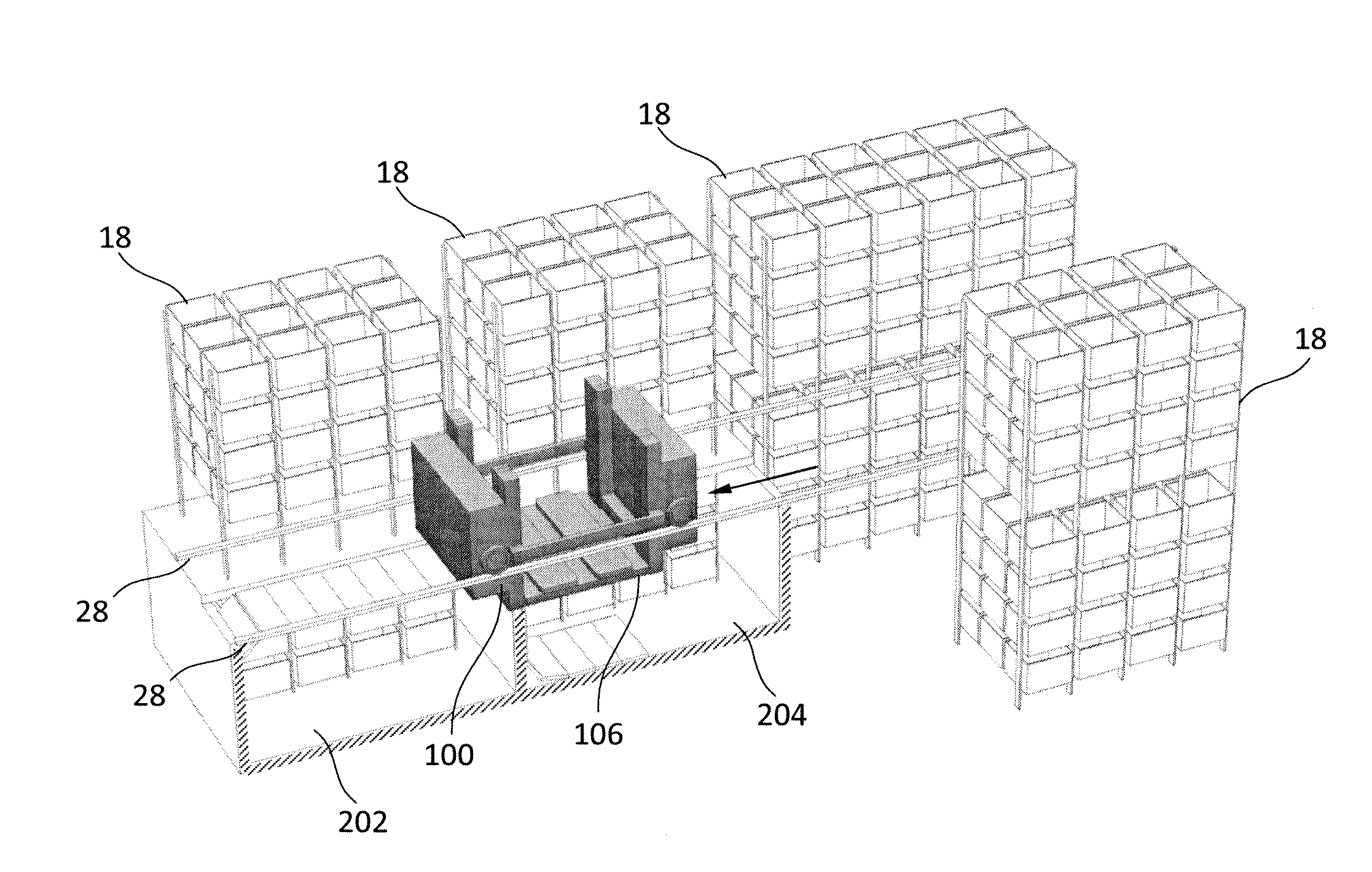 Robotic pickup point for order fulfillment system