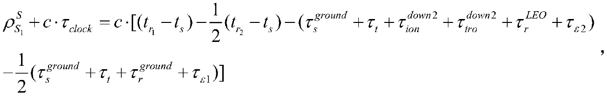 Low-orbit satellite full-arc-segment orbit determination method based on high-orbit communication satellite