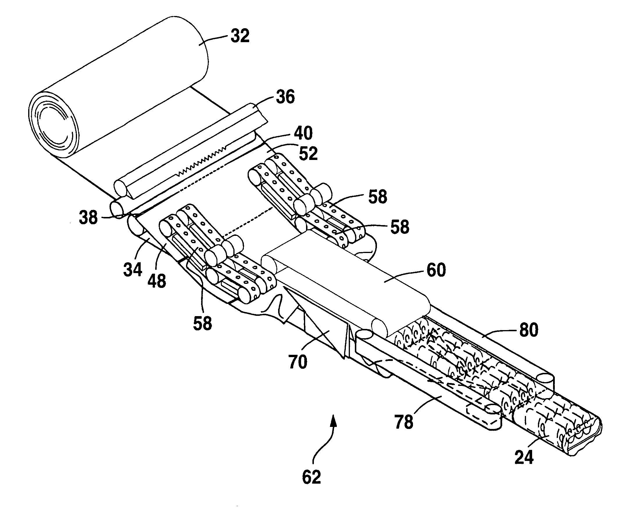 System and process for packaging products