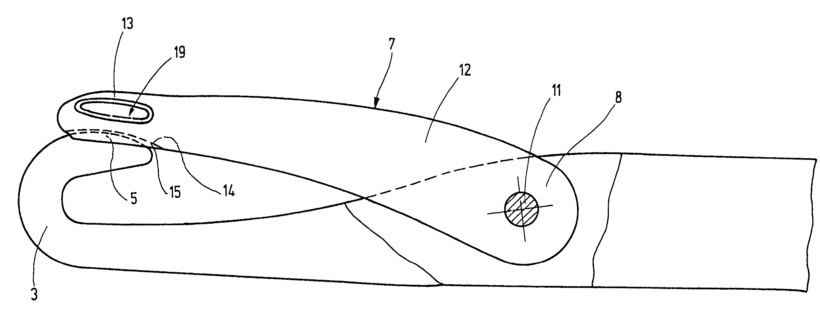 Latch needle for a loop-forming textile machine