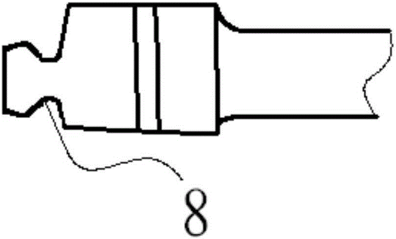 Integrated clamp for dovetail tenon turbine blade vibration fatigue test and test method