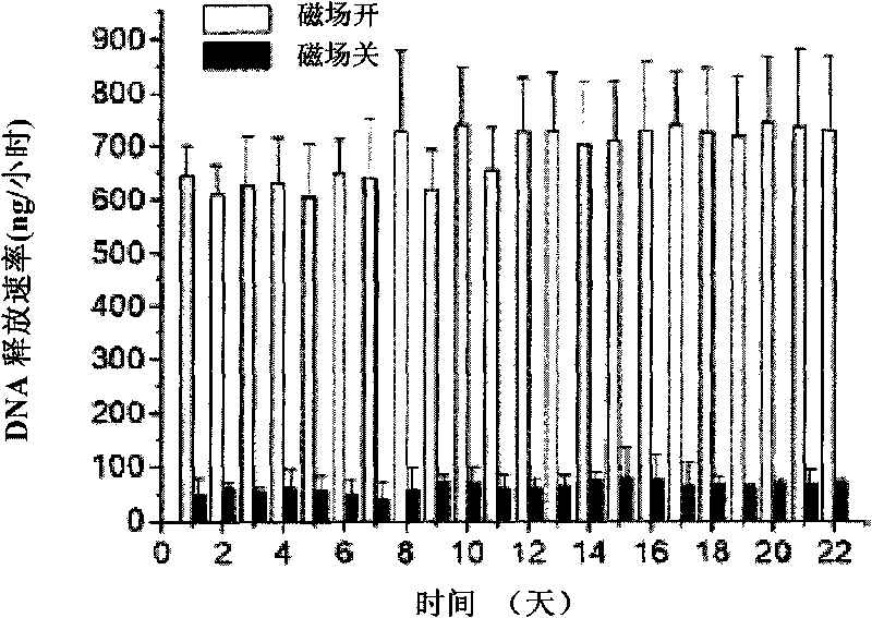 Preparation method of implanted magnetic control drug microchip