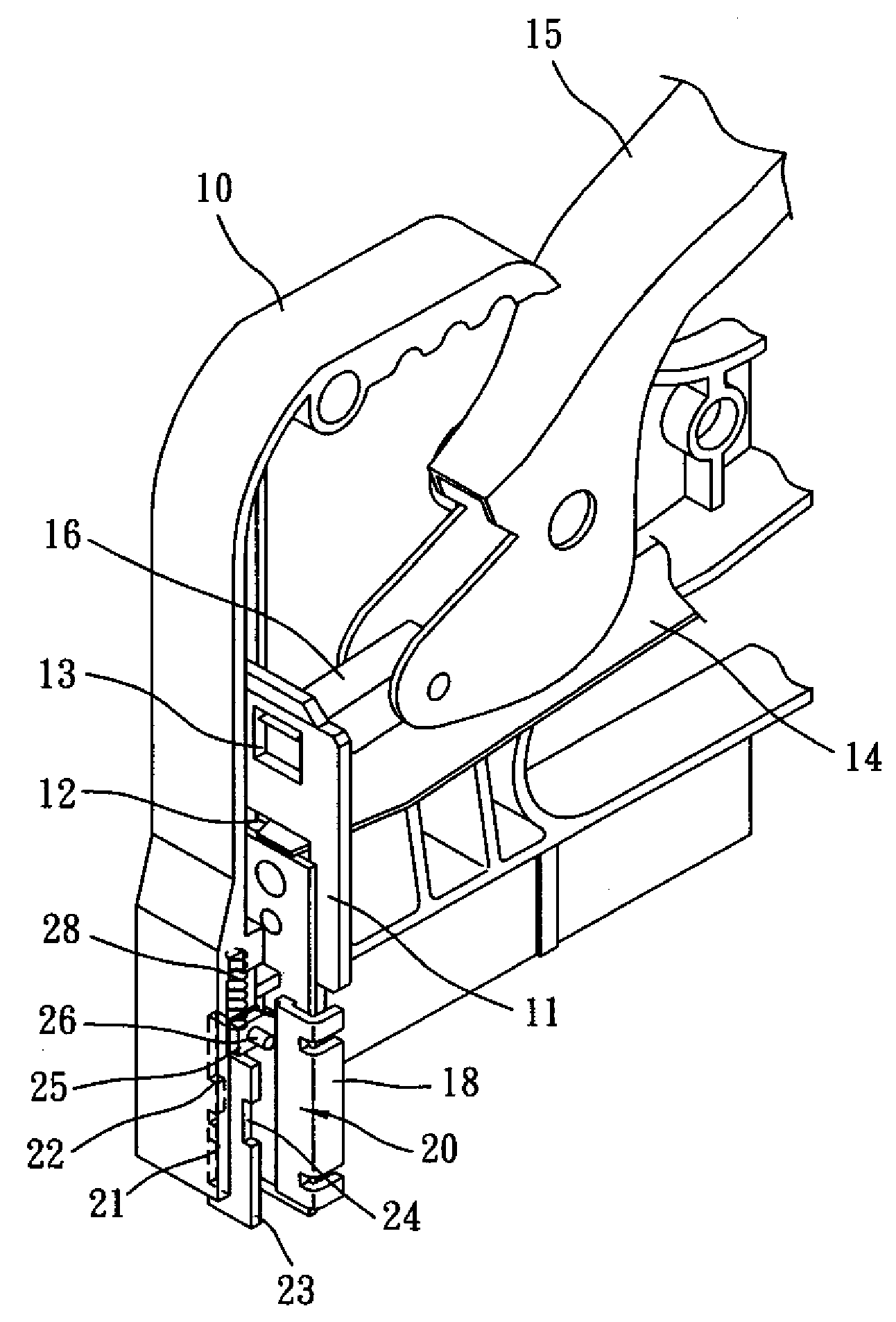 Safety of nailing device