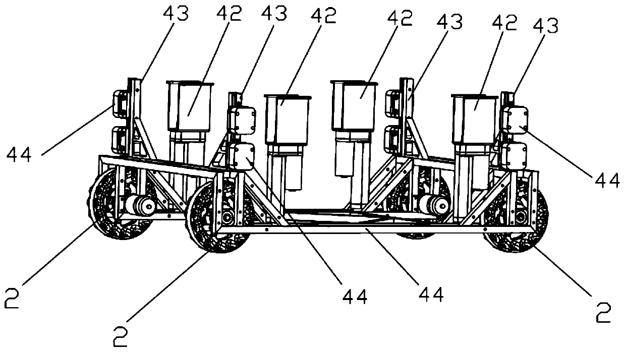 All-terrain chassis capable of freely switching crawler belts and Mecanum wheels