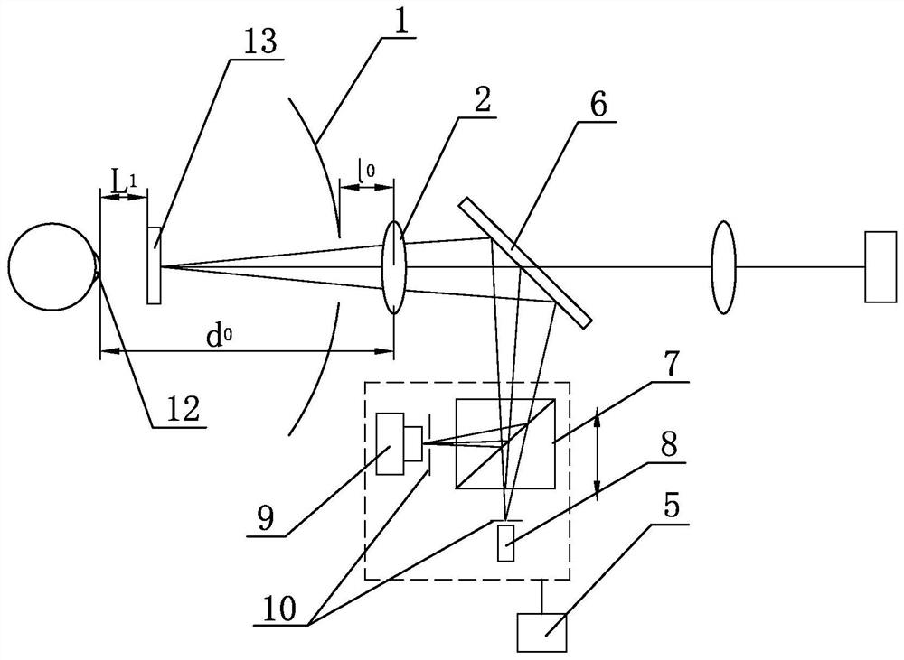 Device and method for measuring working distance of corneal topography instrument