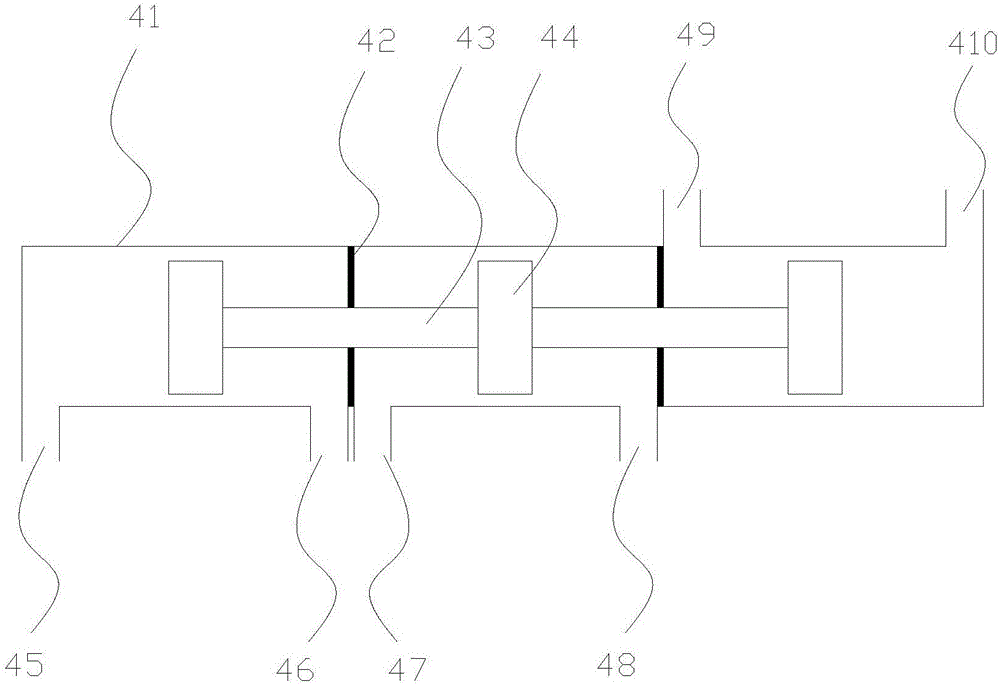 Fluid interconnection suspension fork system realizing multiple functions