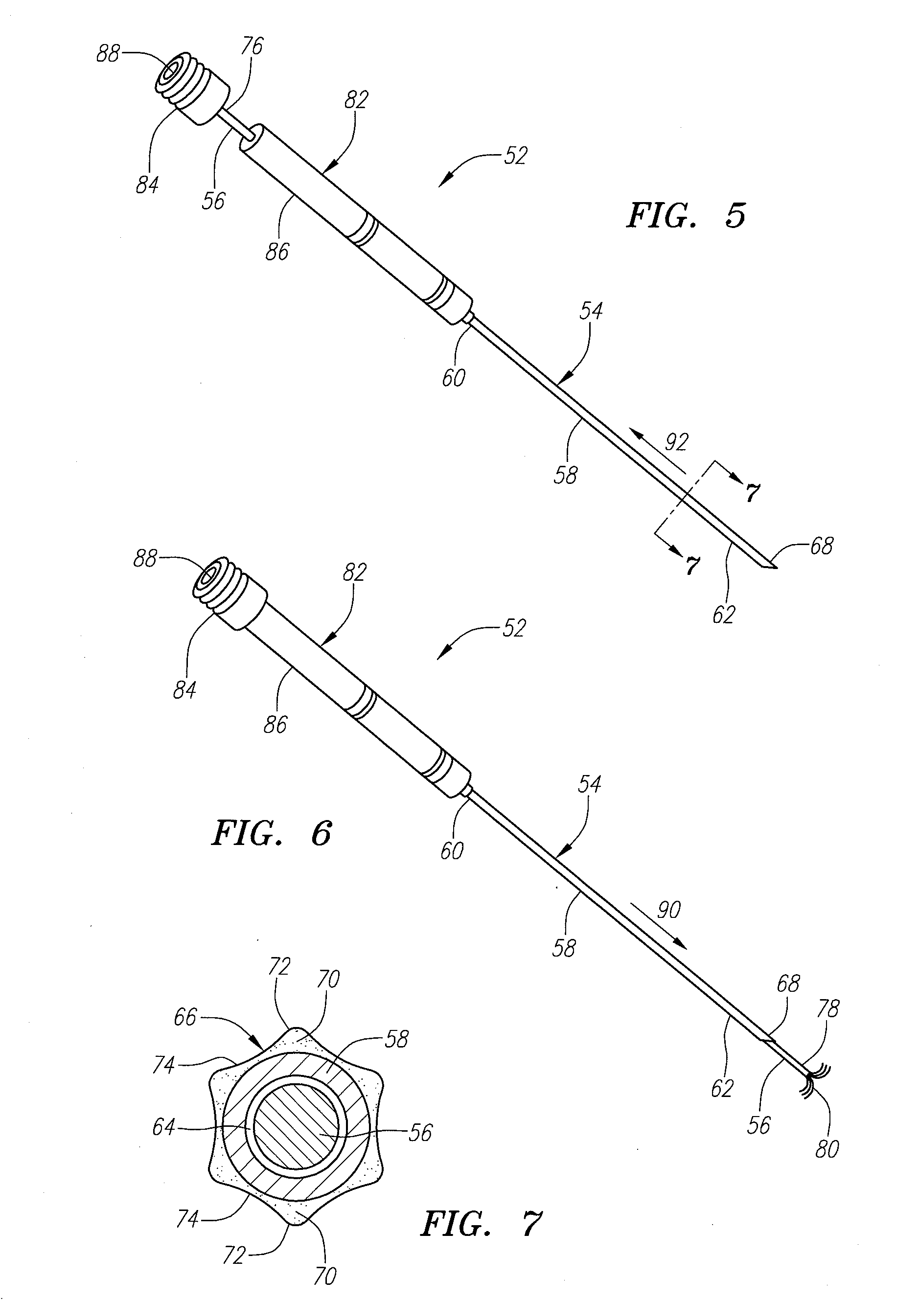 Ablation probe with ribbed insulated sheath