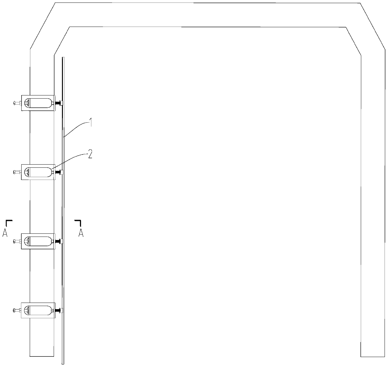 Template automatic cleaning device