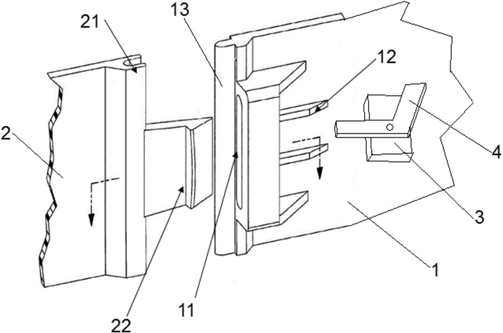 Clamping and fastening structure for HVAC shells of automobile air conditioner