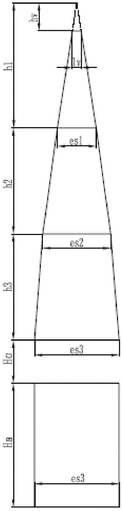 A composite tapered slit parachute and its structure design method