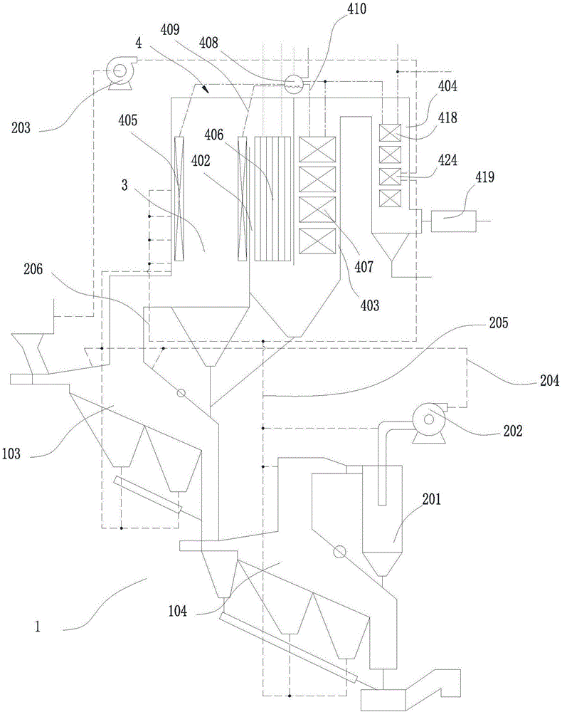 Wet air turbine power generation system based on recycling of garbage gasifying synthesis gas