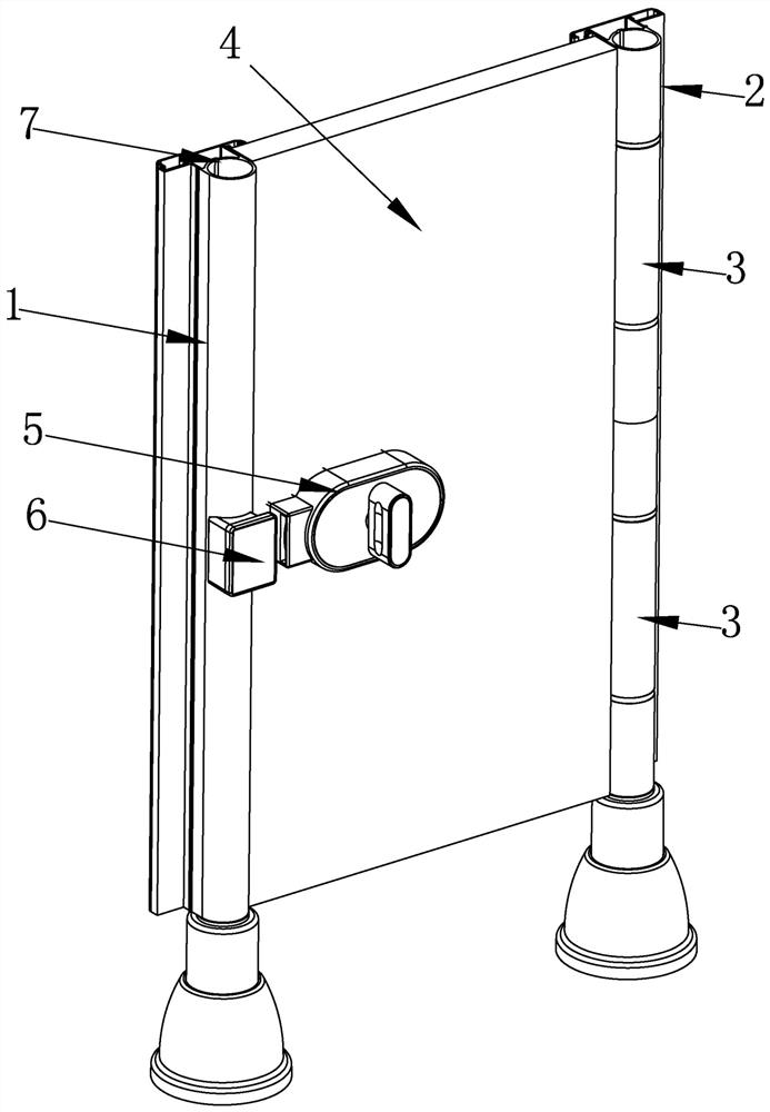 Public washroom partition system