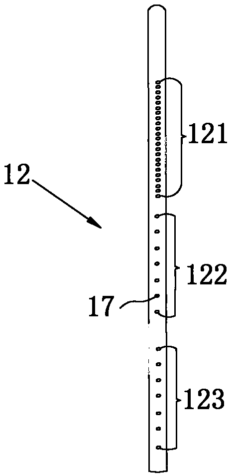 Adjustable gas distribution system and magnetron sputtering coating device comprising same