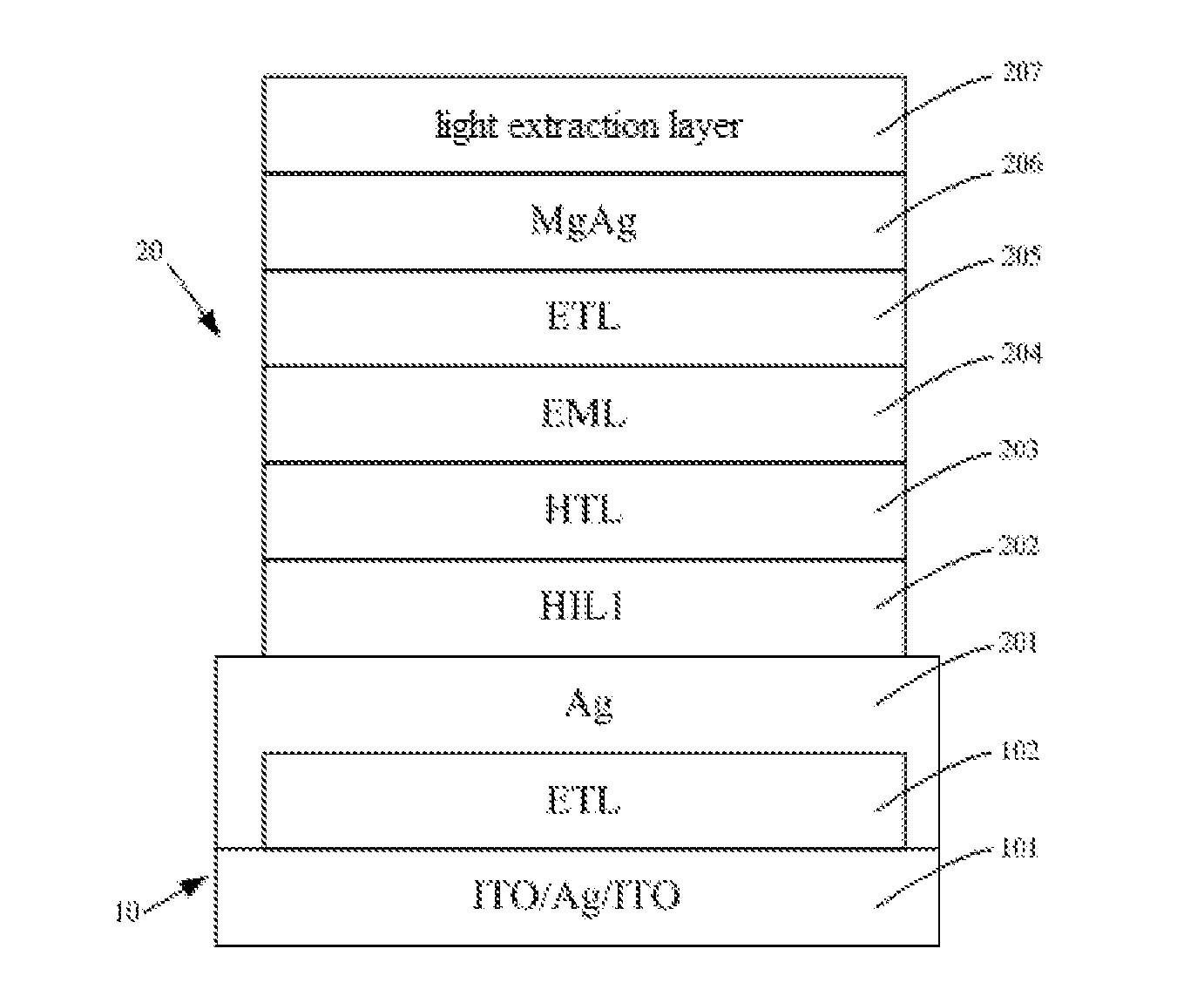 Organic Light-Emitting Diode Device and Method for Producing Same