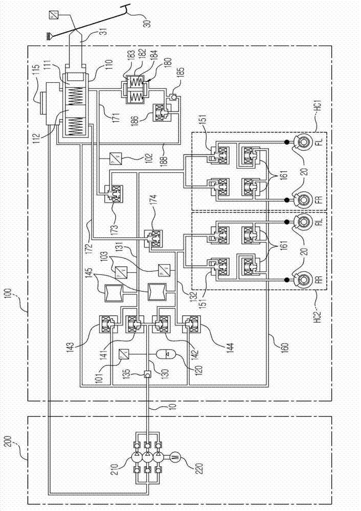 Integrated electronic hydraulic brake system