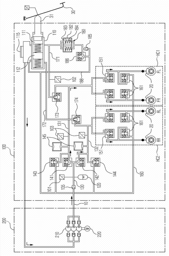 Integrated electronic hydraulic brake system