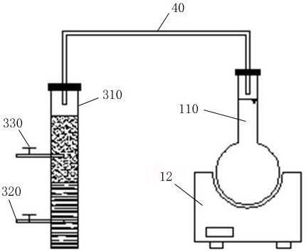 An experimental device for hydrogen and oxygen isotope fractionation used for teaching and its application method