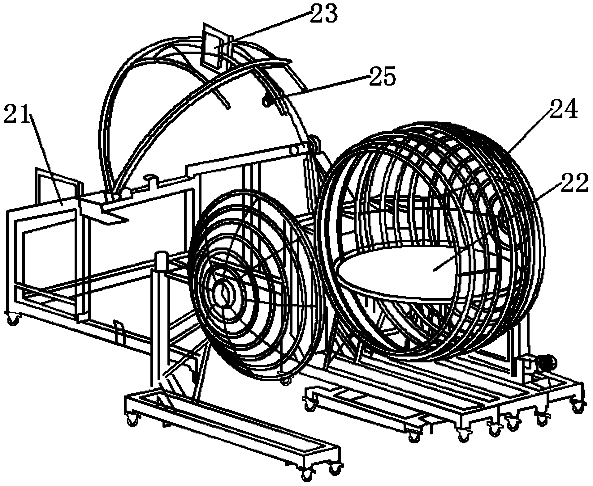 Object digitized three-dimensional reconstruction system and method based on raster scanning