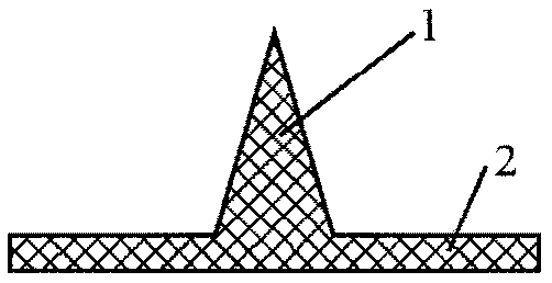 Conductive polymer microneedle electrode used for biomolecular detection and preparation method thereof