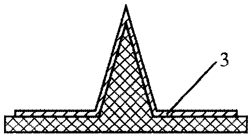 Conductive polymer microneedle electrode used for biomolecular detection and preparation method thereof