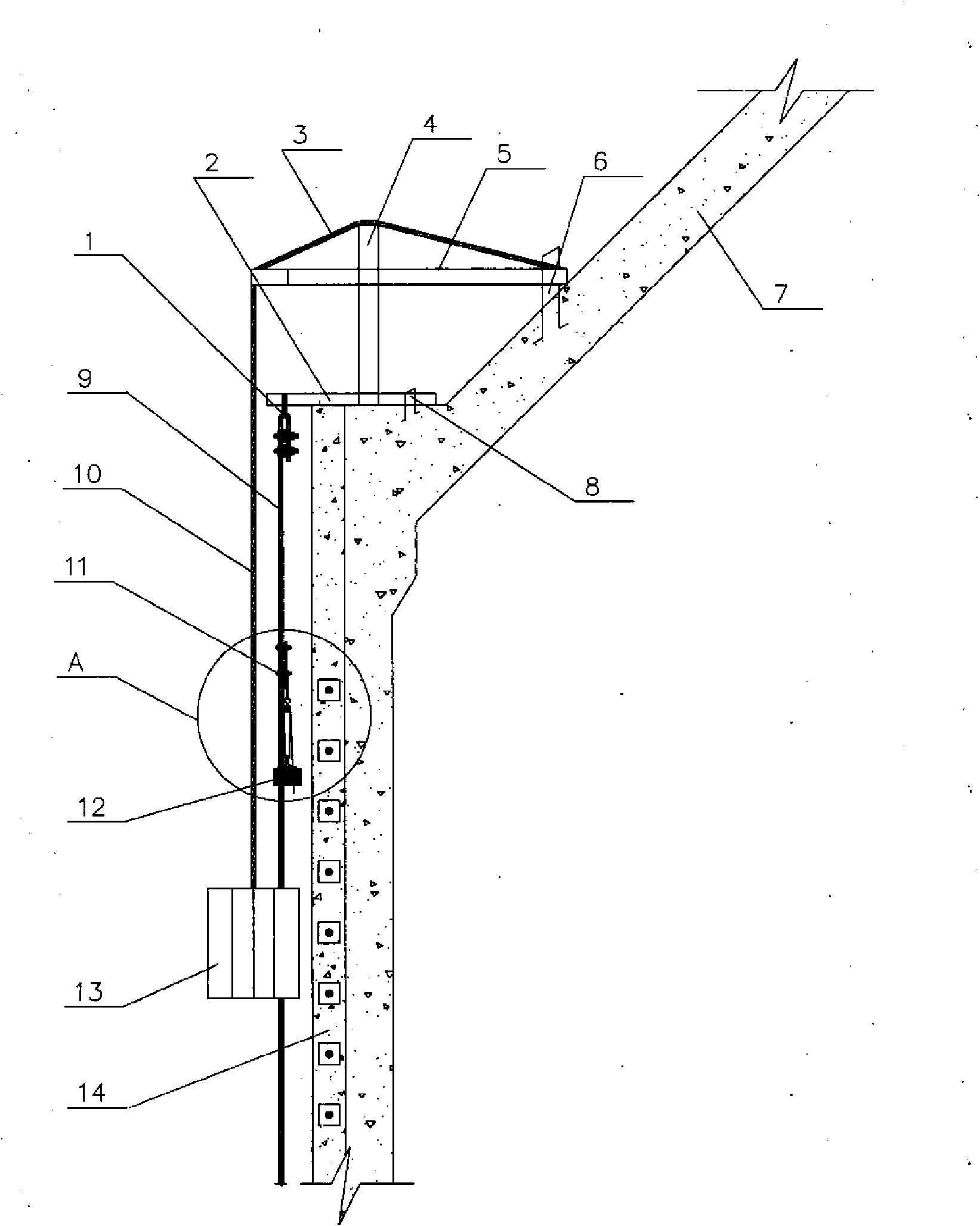 Large-tonnage jack tension construction technology for non-bonded prestressed silo