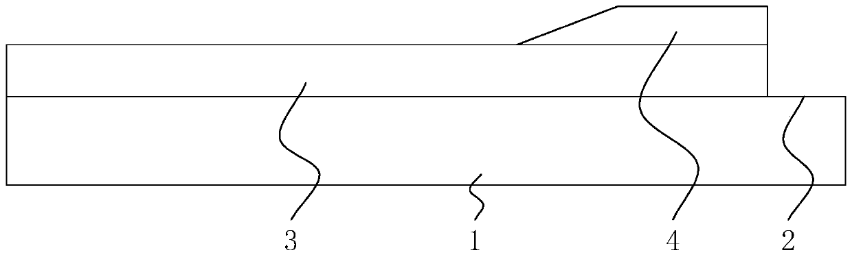 Aluminum edge thickened single-side single-margin aluminum metalized thin film and preparation method thereof