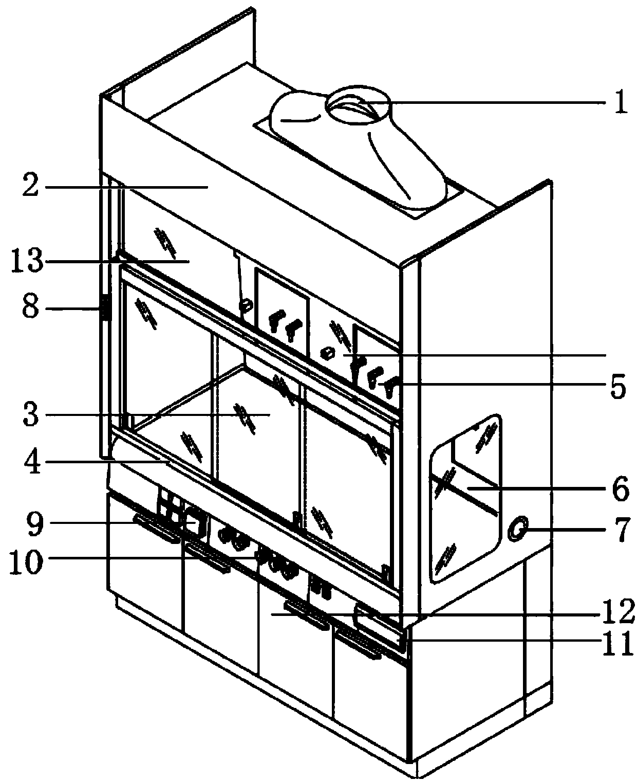 Novel PP laboratory fume hood