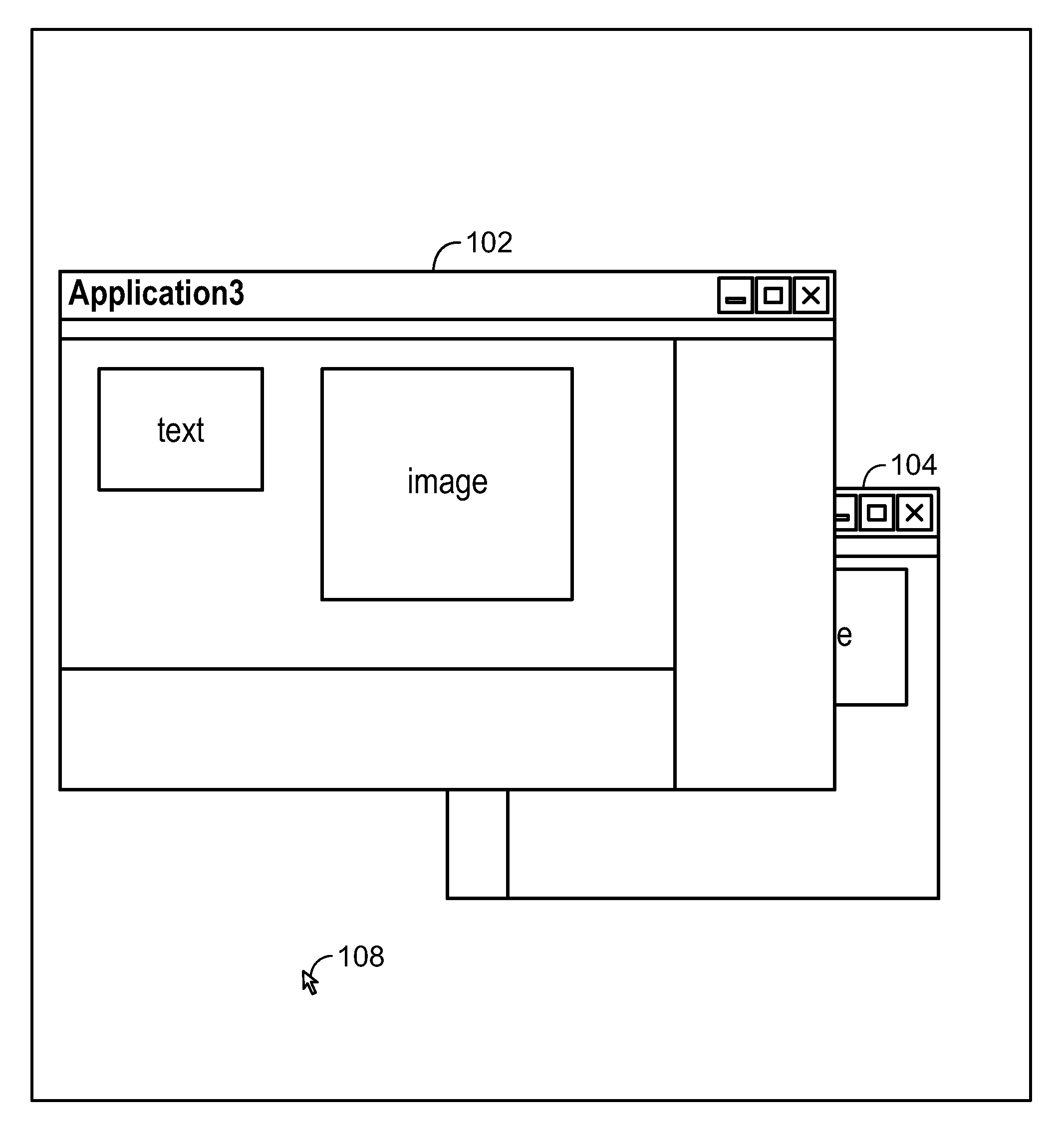 Proximity based transparency of windows aiding in obscured window selection