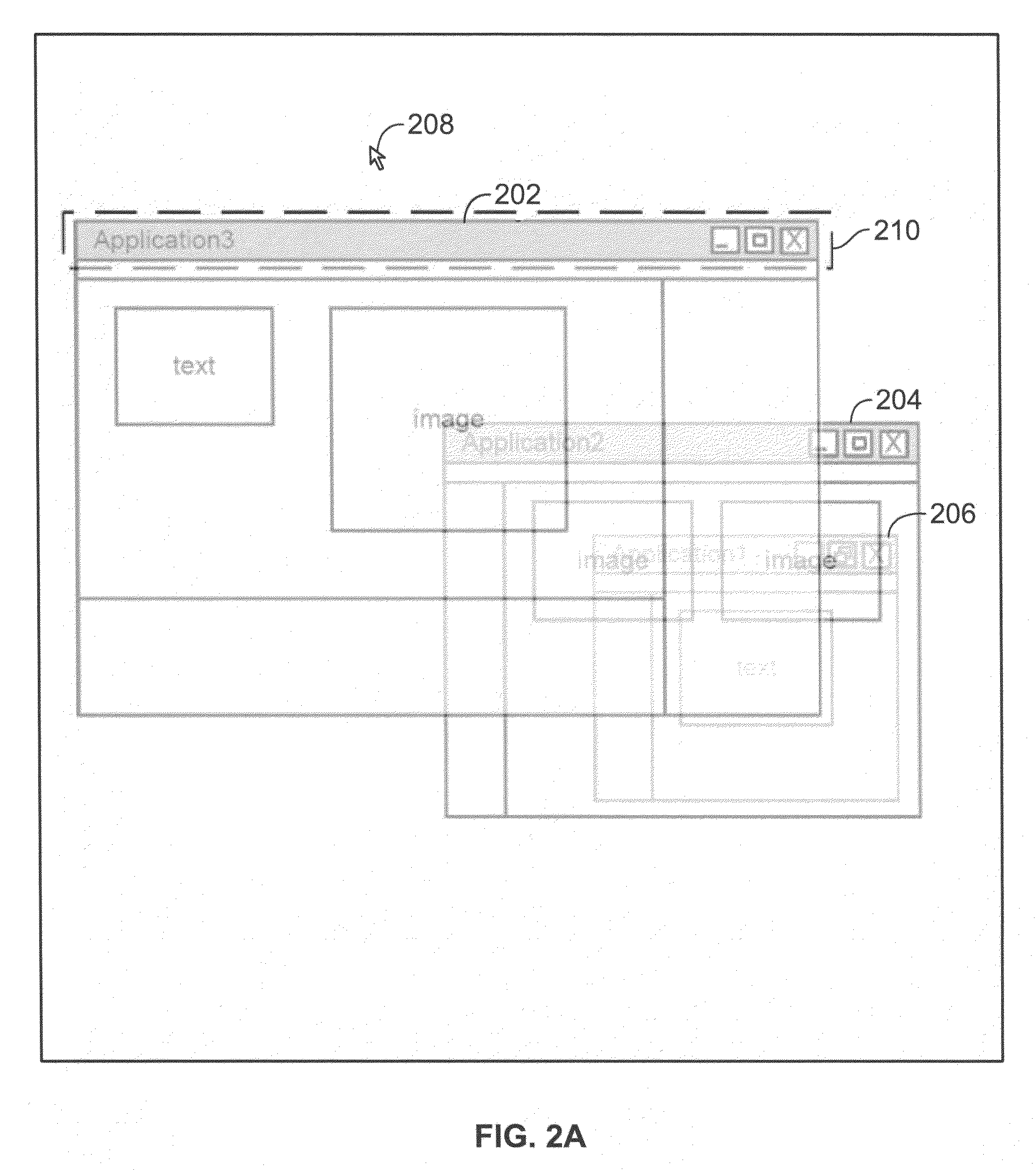 Proximity based transparency of windows aiding in obscured window selection