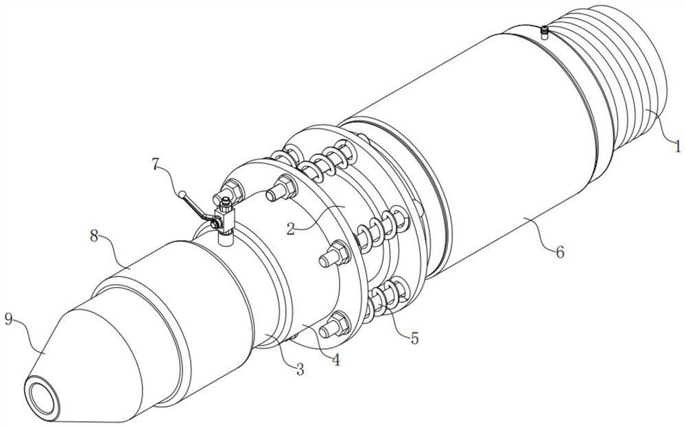 Injection head and injection mechanism of injection molding machine