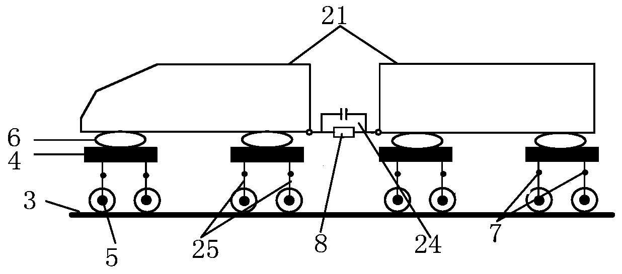 A new type of grounding system, automatic control system and control method for high-speed trains