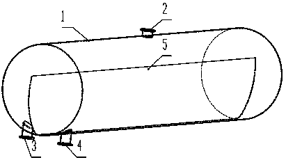 Horizontal tank body LNG recondenser