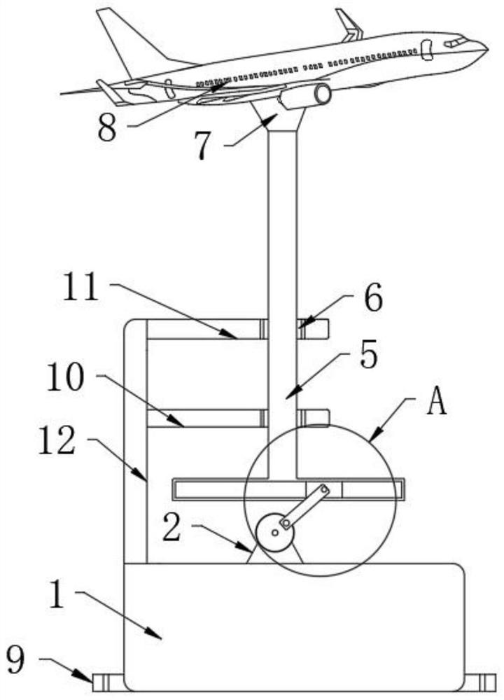 Wind tunnel test device for aerodynamic dynamic derivative decoupling measurement