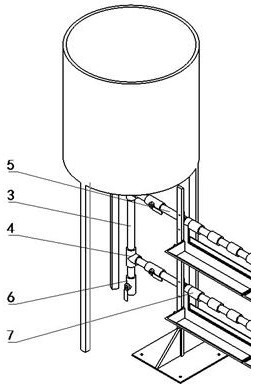 Feeding and water dispensing device for chickens