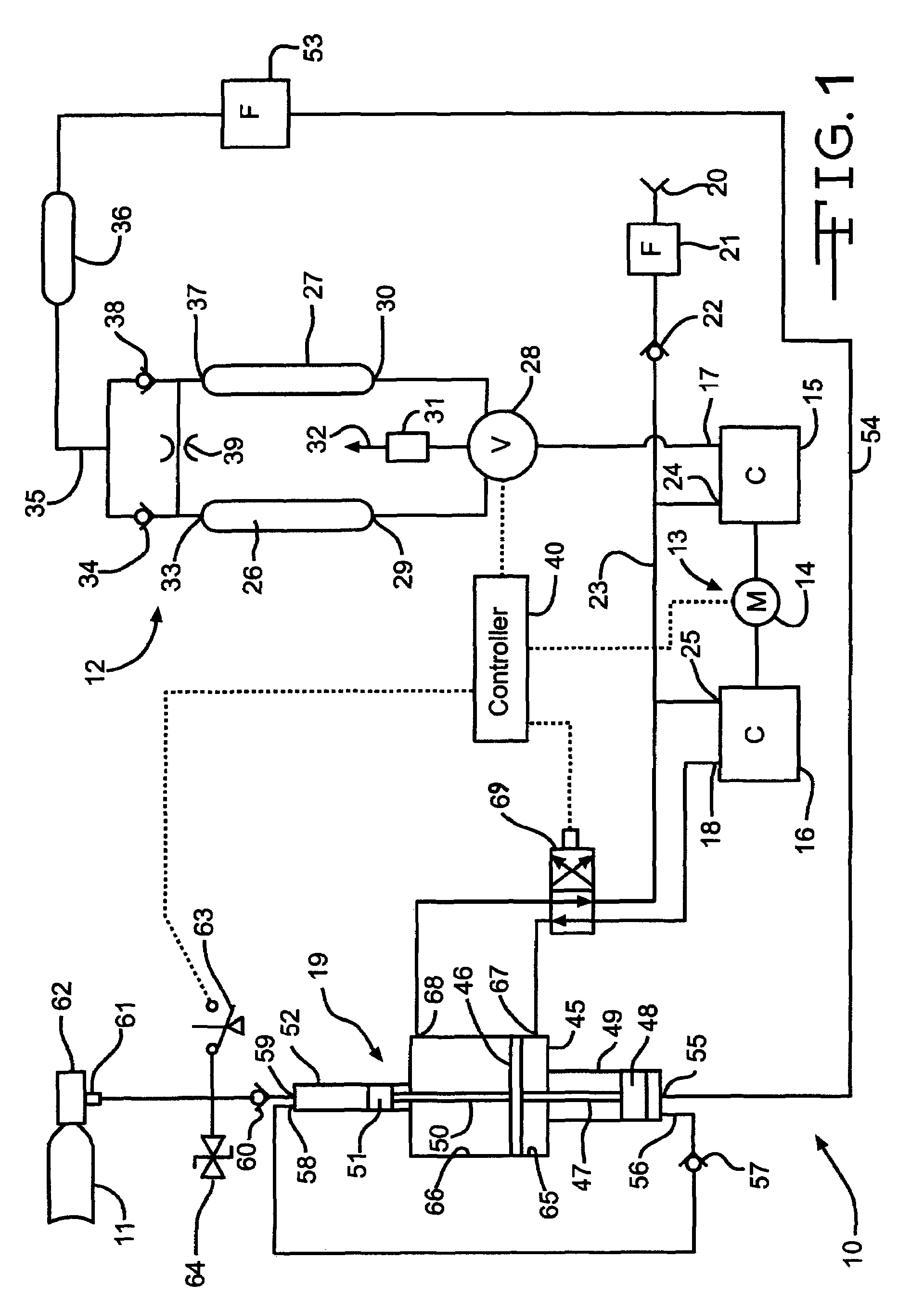 Cylinder filling oxygen concentrator